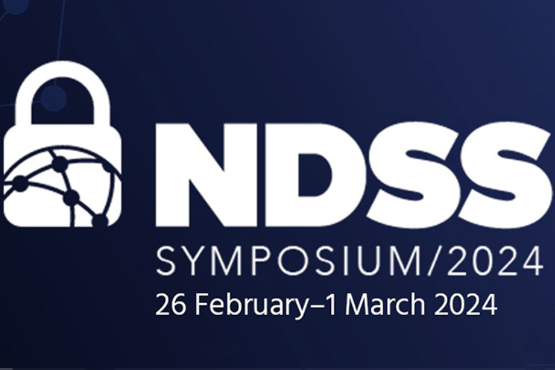 square blue box with NDSS logo in middle